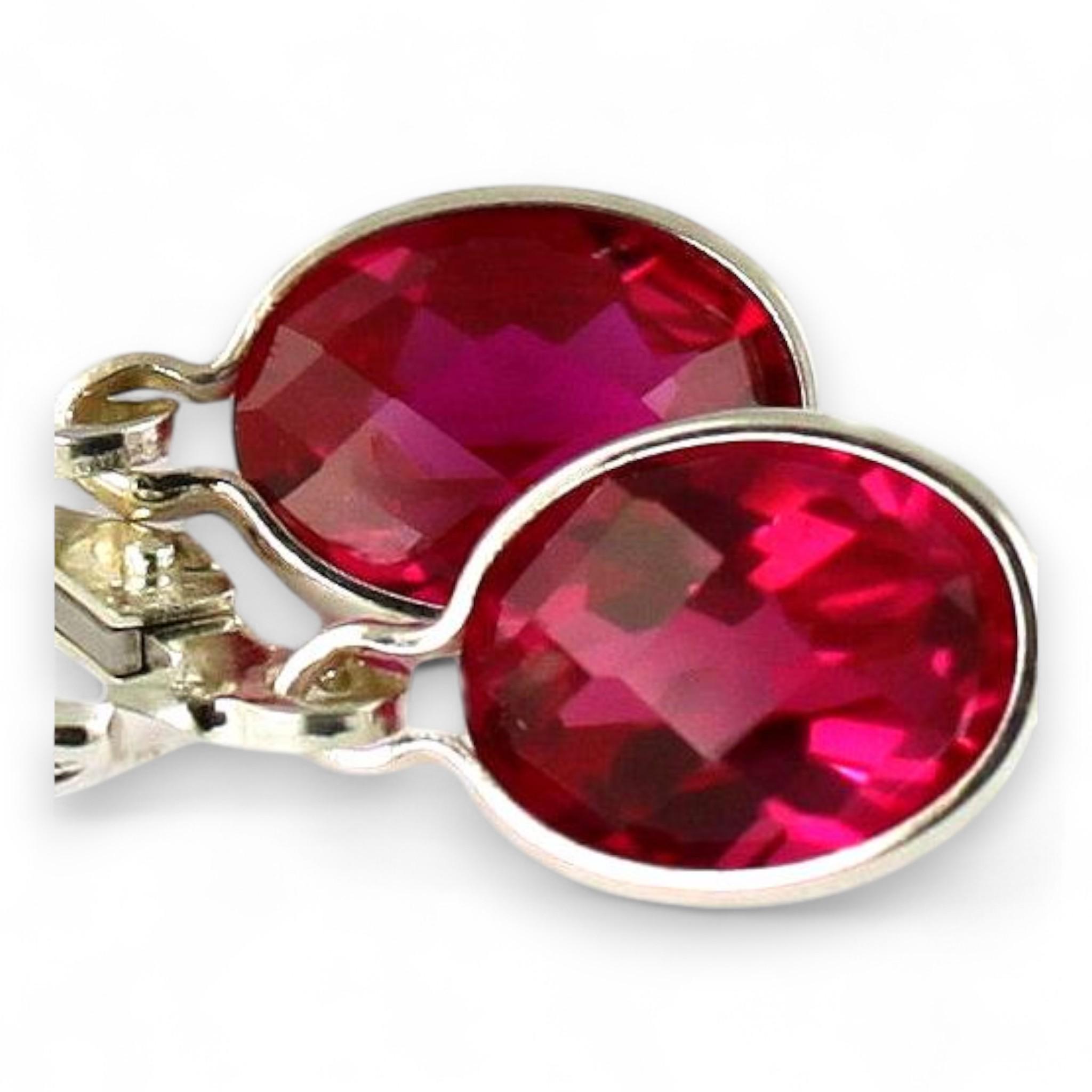 BACKLASH 未使用 SILVER925+RUBY 325-01 Ruby, 925 Sterling Silver Leverback Earrings, SE001 - Etsy Israel