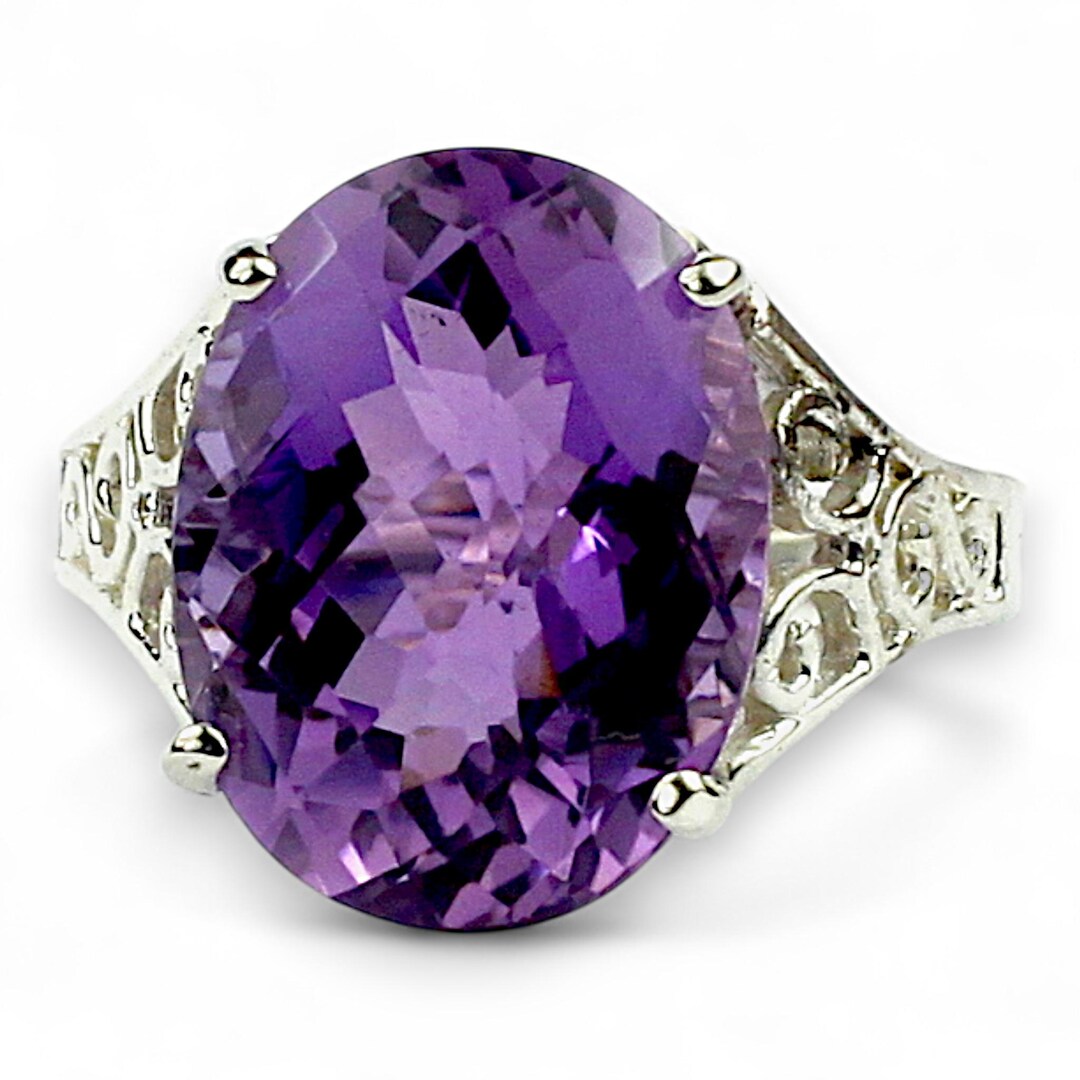 [New arrivals] 925シルバーリング (AMETHYST) Amethyst, 925 Sterling Silver Ladies Ring, SR049 - Etsy