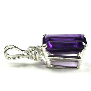 Amethyst, Sterling Silver Pendant, SP042 image 2