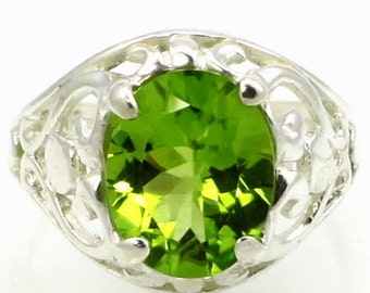 Peridot, 925 Sterling Silver Ring, SR004