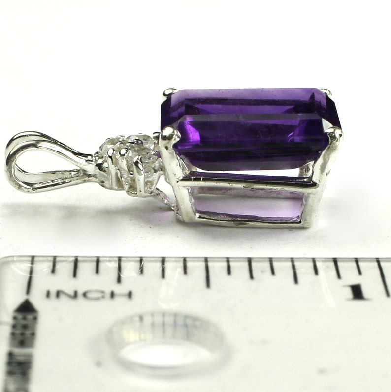 Amethyst, Sterling Silver Pendant, SP042 image 4