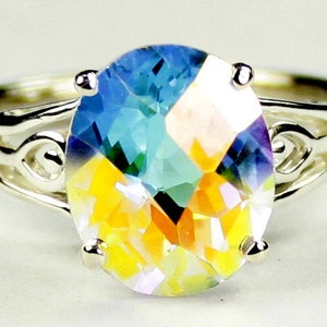 Mercury Mist Topaz, Sterling Silver Ring, SR139