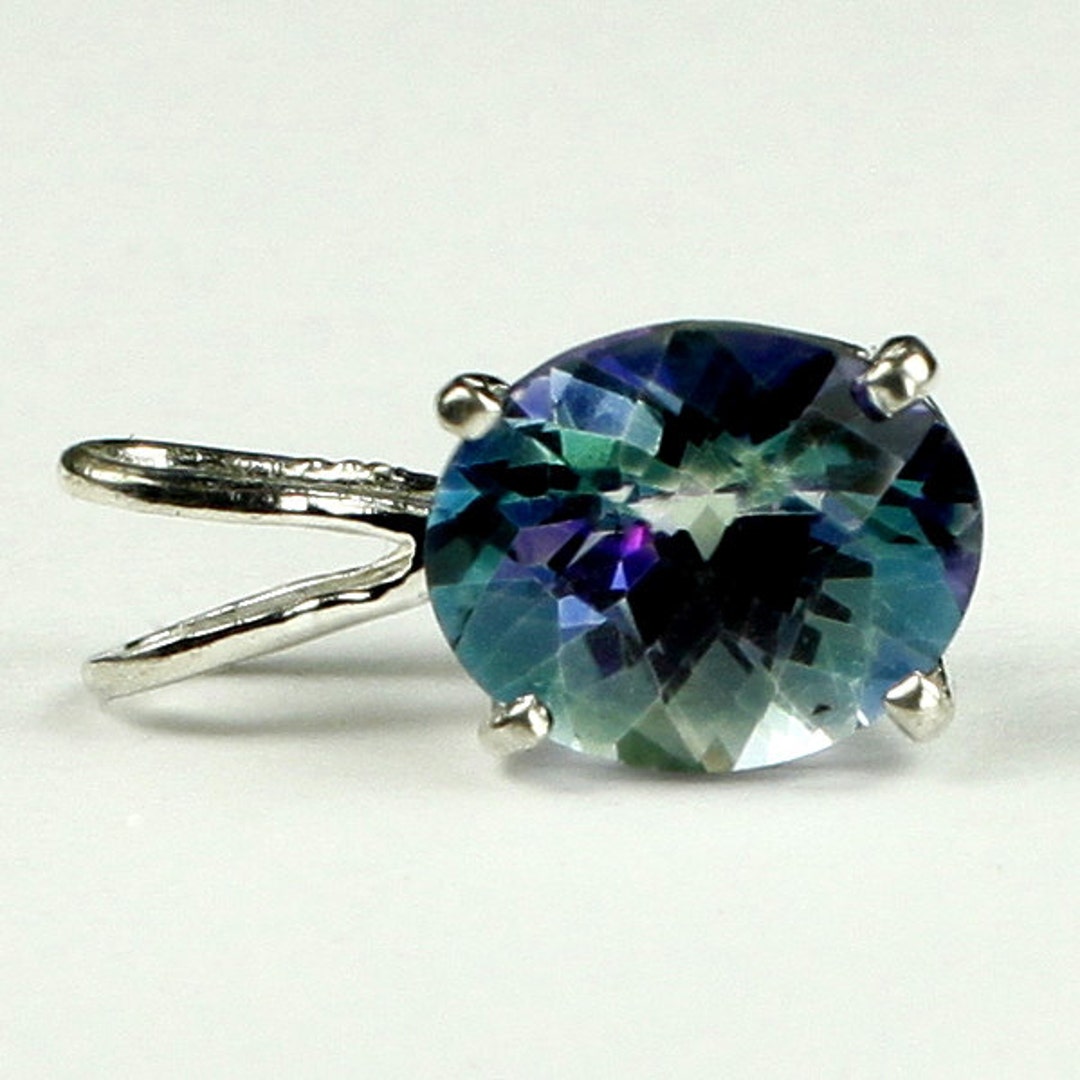 Neptune Garden Topaz, 925 Sterling Silver Pendant, SP002 Etsy