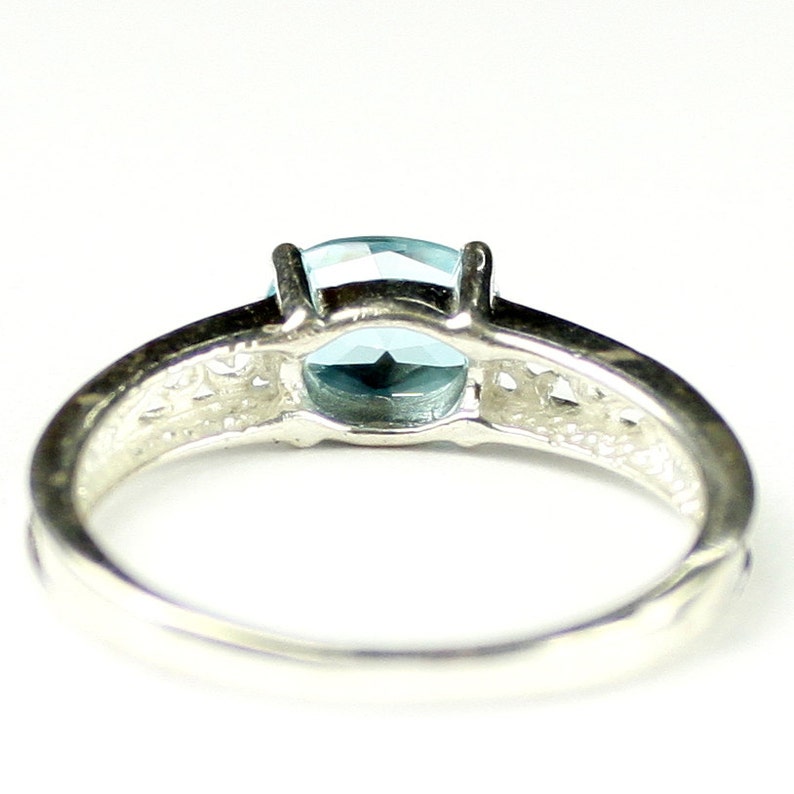 SR362 Paraiba Topaz 925 Sterling Silver Ladies Ring