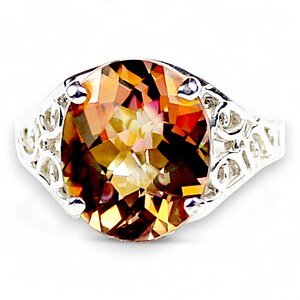 Twilight Fire Topaz, 925 Sterling Silver Ring, SR057