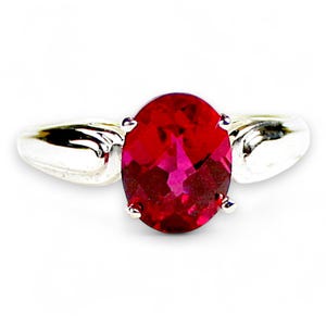 Ruby, 925 Sterling Silver Ring, SR058