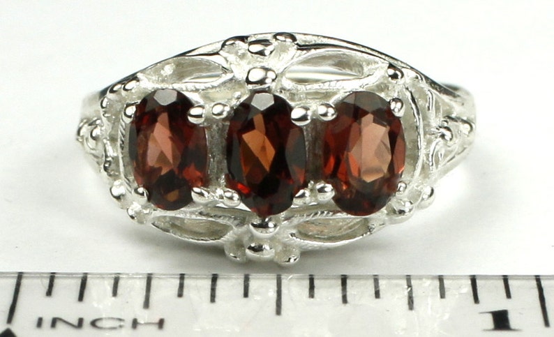 Genuine Mozambique Garnet and Lab Diamond Silver Teardrop Halo Necklace