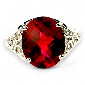 Ruby, 925 Sterling Silver Ring, SR057