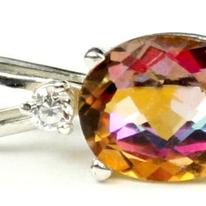 Twilight Fire Topas, 925 Sterling Silber Anhänger, SP020