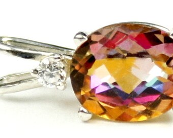 Twilight Fire Topaz, 925 Sterling Silver Pendant, SP020