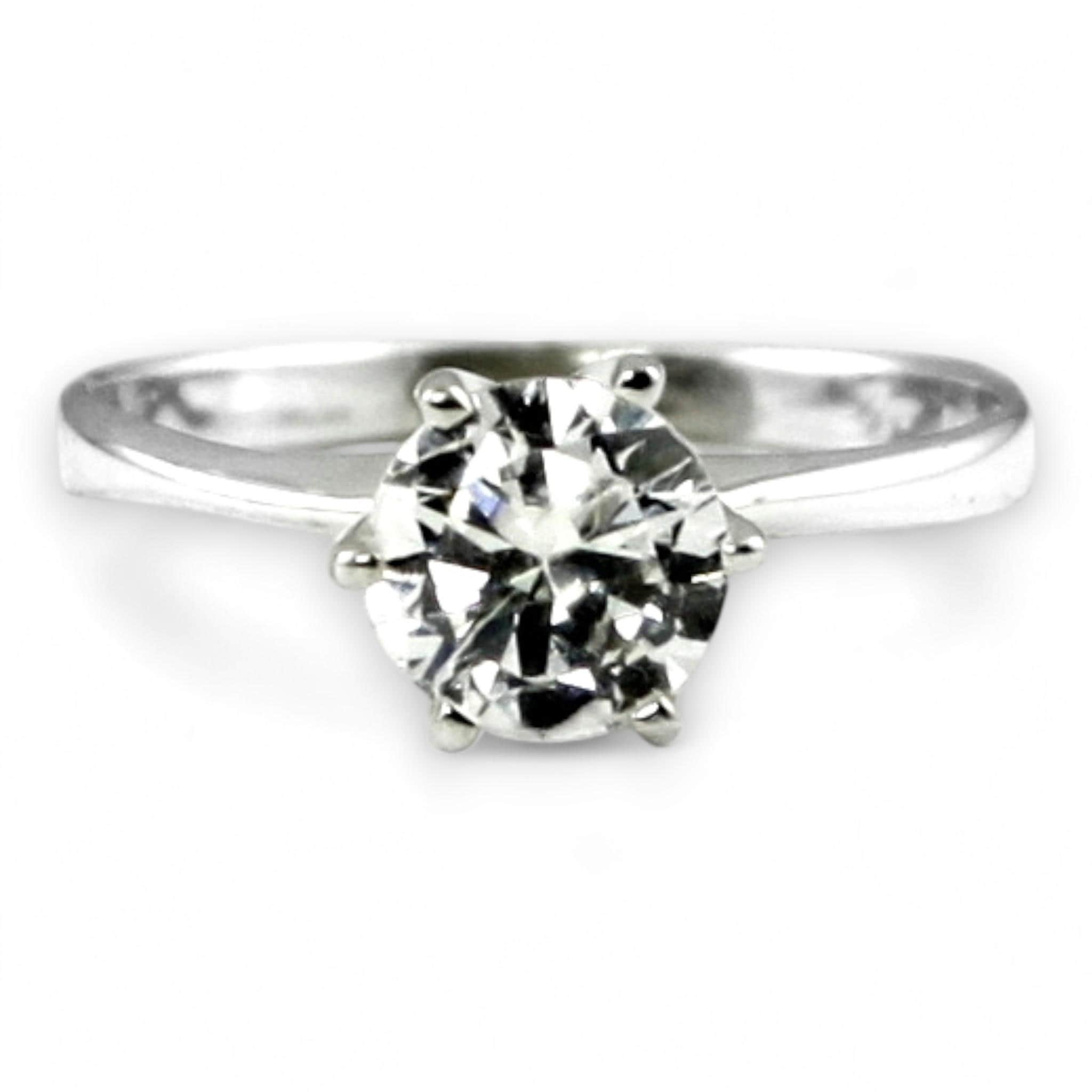 Cubic Zirconia (CZ), 925 Sterling Silver Ladies Ring, SR311 - Etsy