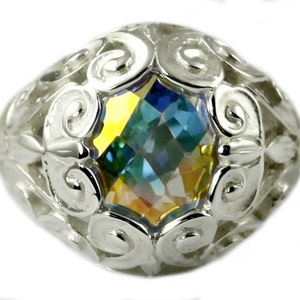 Mercury Mist Topaz, Sterling Silver Ring, SR313