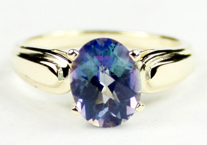 Neptune Garden Topaz 10KY Gold Ring R058 Etsy