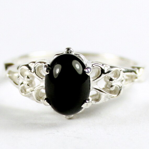 Black Onyx, 925 Sterling Silver Ring, SR302 - Etsy