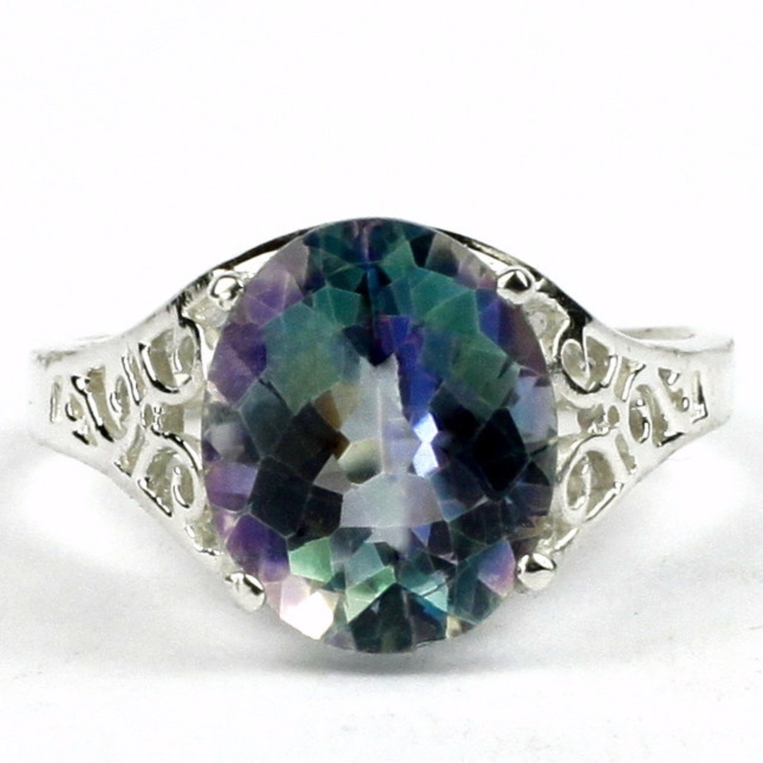 Neptune Garden Topaz, 925 Sterling Silver Ring, SR057 Etsy