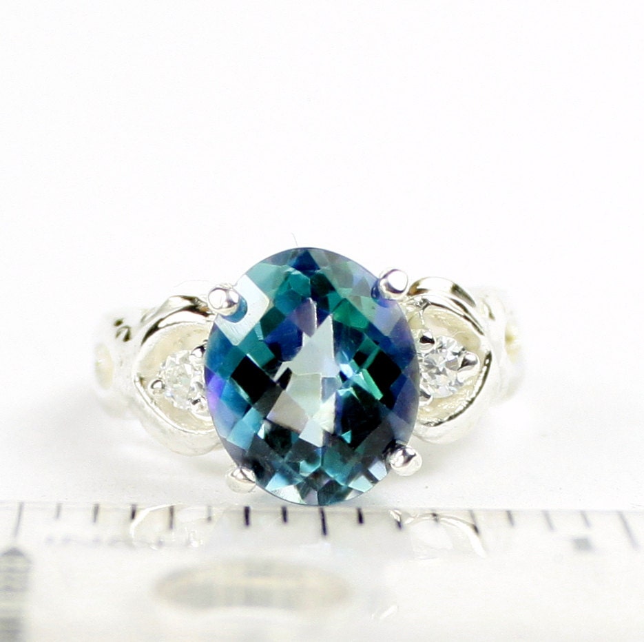 Neptune Garden Topaz 925 Sterling Silver Ladies Ring SR243 Etsy