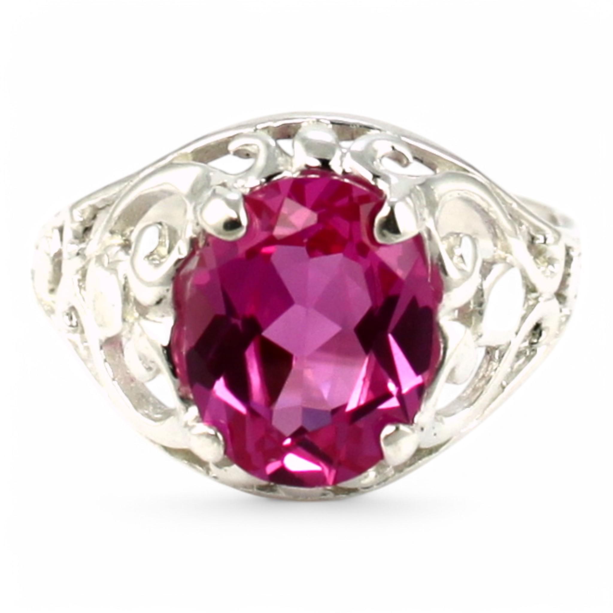 Pink Sapphire, 925 Sterling Silver Ring, SR004 - Etsy