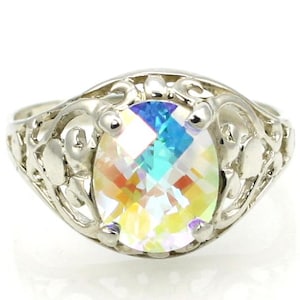 Mercury Mist Topaz, Sterling Silver Ring, SR004