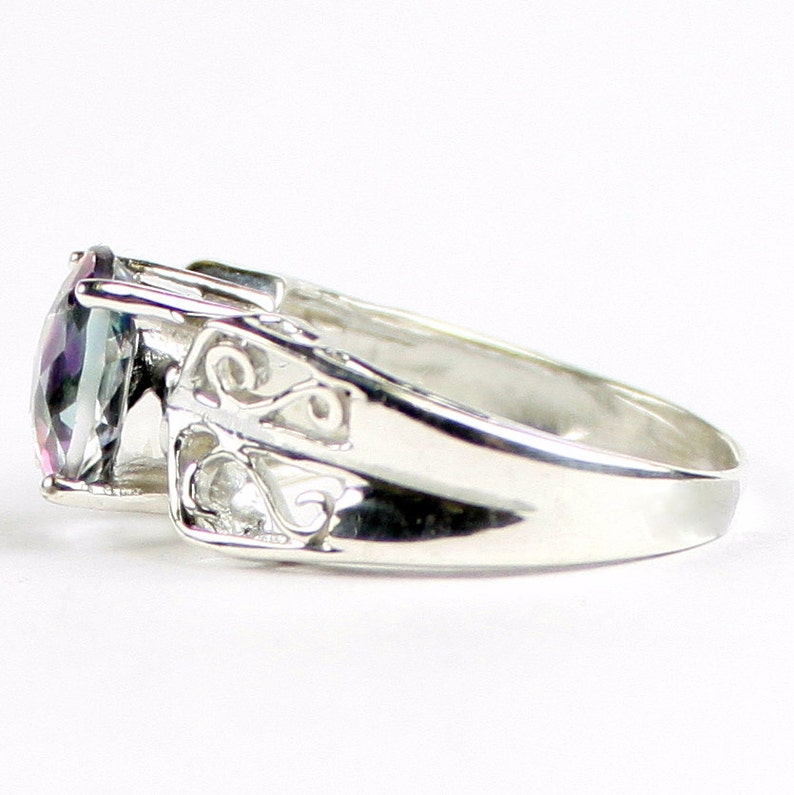 925 Sterling Silver Ring Mystic Fire Topaz SR281