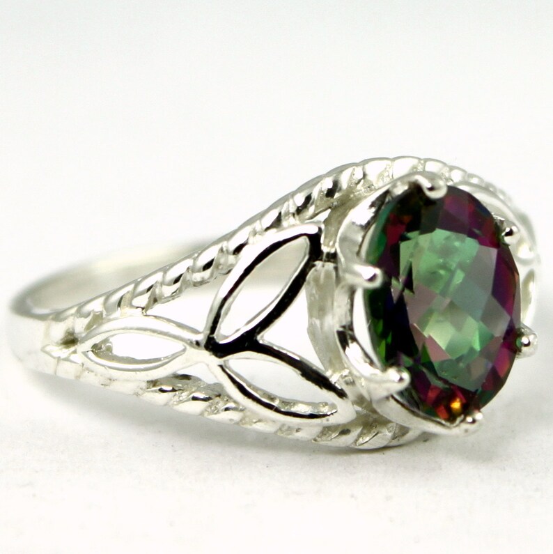 Mystic Fire Topaz 925 Sterling Silver Ring SR137 Etsy