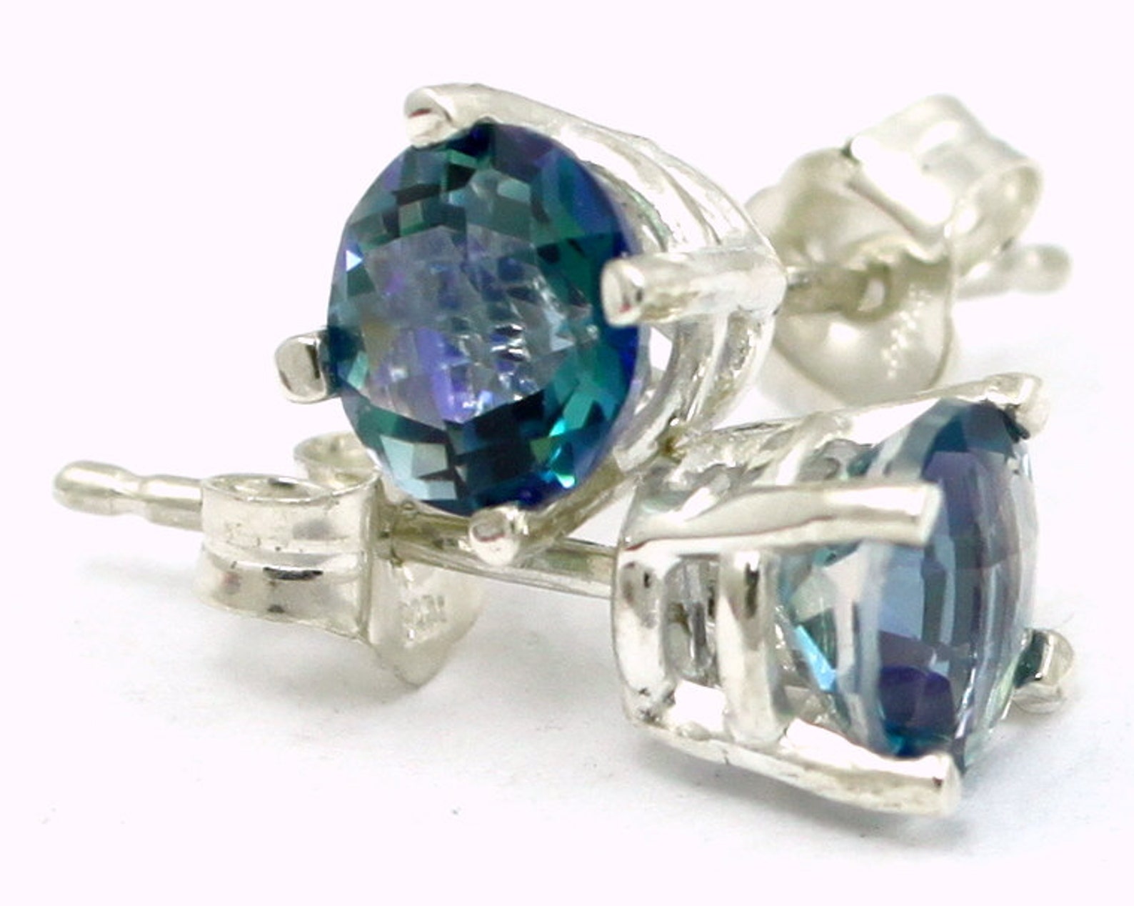 Neptune Garden Topaz 925 Sterling Silver Post Earrings SE012 Etsy