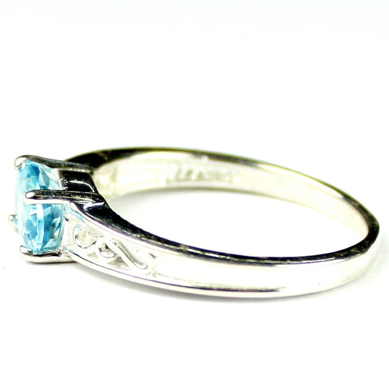 SR362 Paraiba Topaz 925 Sterling Silver Ladies Ring