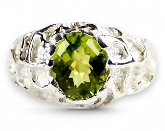 Peridot, herrring i 925 sterlingsilver, SR168