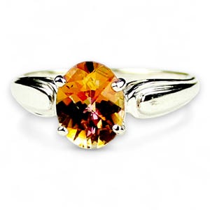 Twilight Fire Topaz, 925 Sterling Silver Ring, SR058