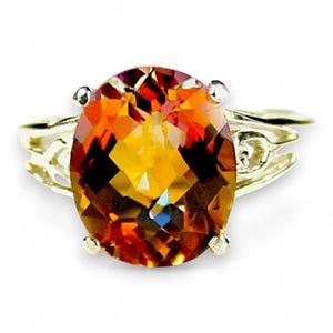 Twilight Fire Topaz, Sterling Silver Ring SR139