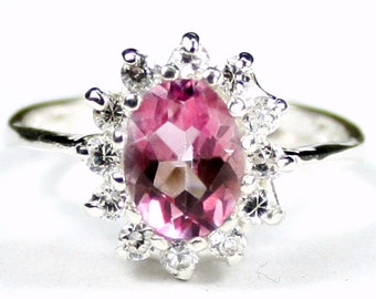 Pure Pink Topaz, 925 Sterling Silver Ring, SR235