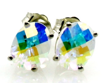 Mercury Mist Topaz, 925 Sterling Silver Post Earrings, SE002