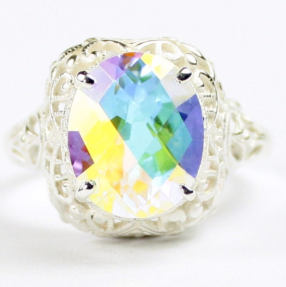 Mercury Mist Topaz 925 Sterling Silver Ladies Ring SR125-Handmade