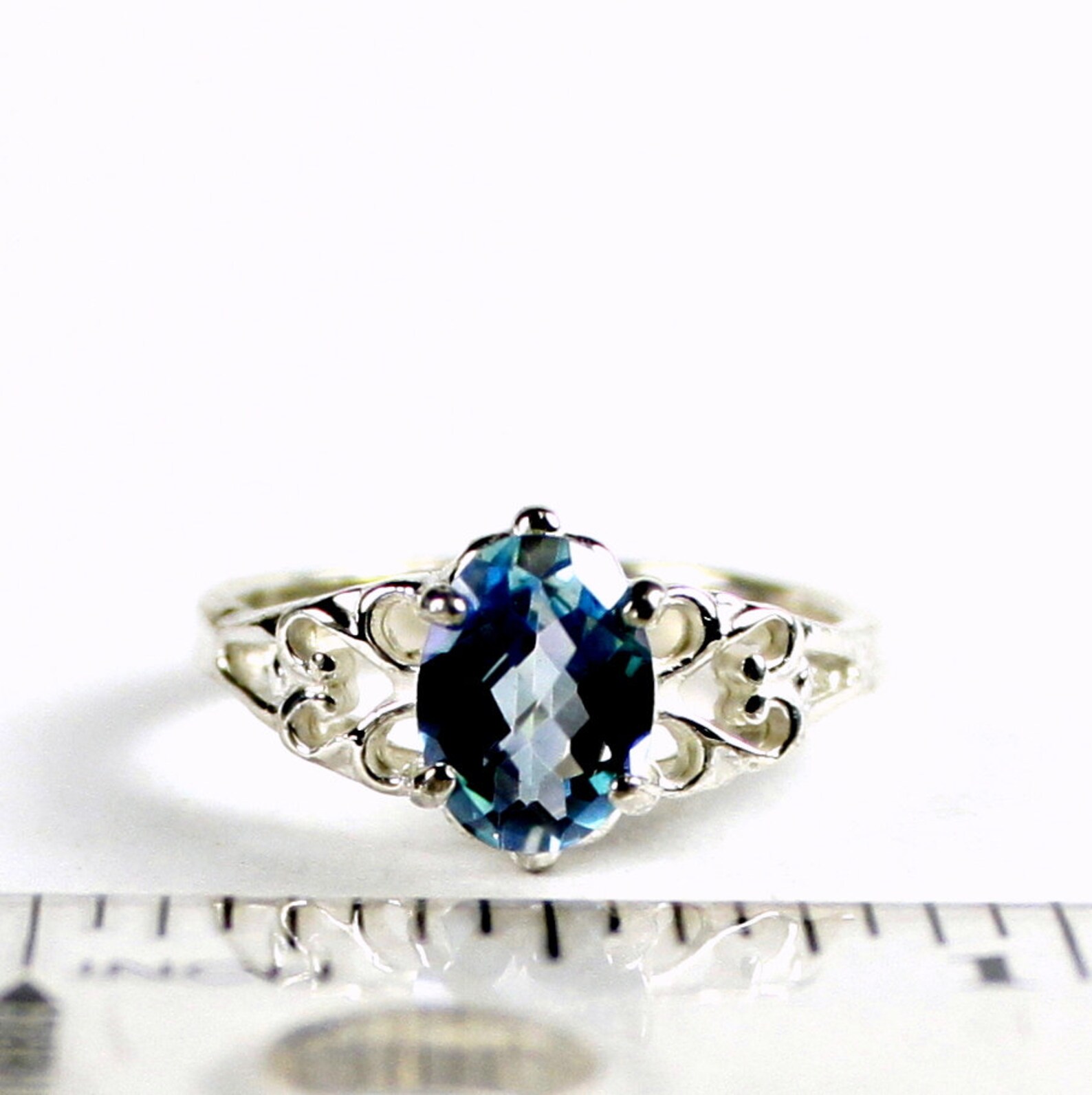 Neptune Garden Topaz 925 Sterling Silver Ring SR302 Etsy