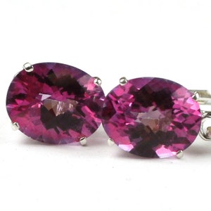 Pure Pink Topaz, 925 Sterling Silver Leverback Earrings, SE107