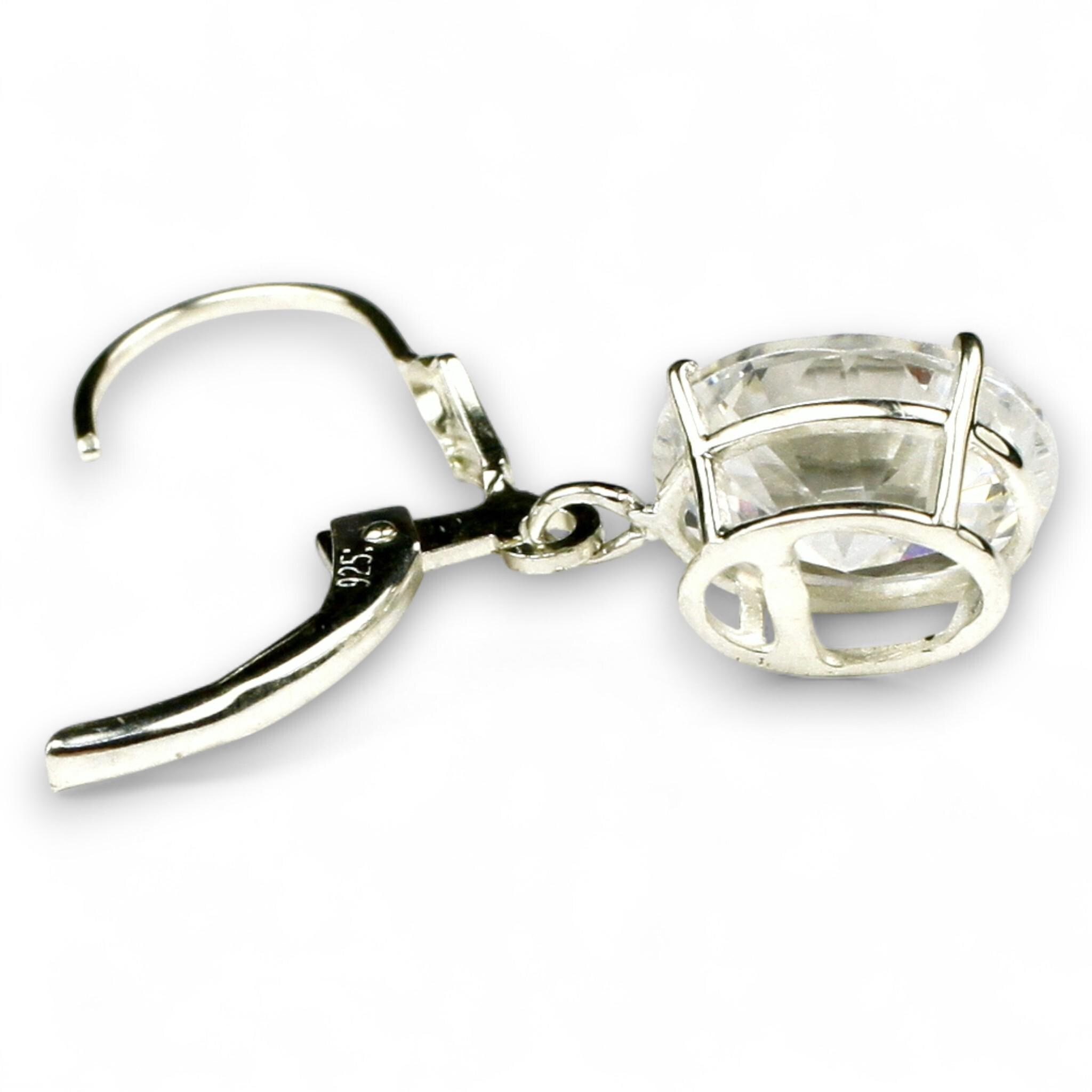 Knsam Orecchini A Monachella In Argento 925 Con Zirconia Cubica - 10x14 Mm - Regalo Anniversario - 2