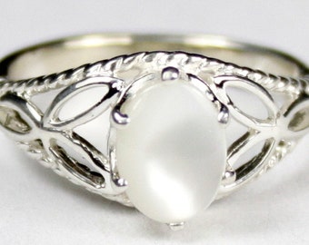 Mother of Pearl, 925 Sterling Silver Ring, SR137