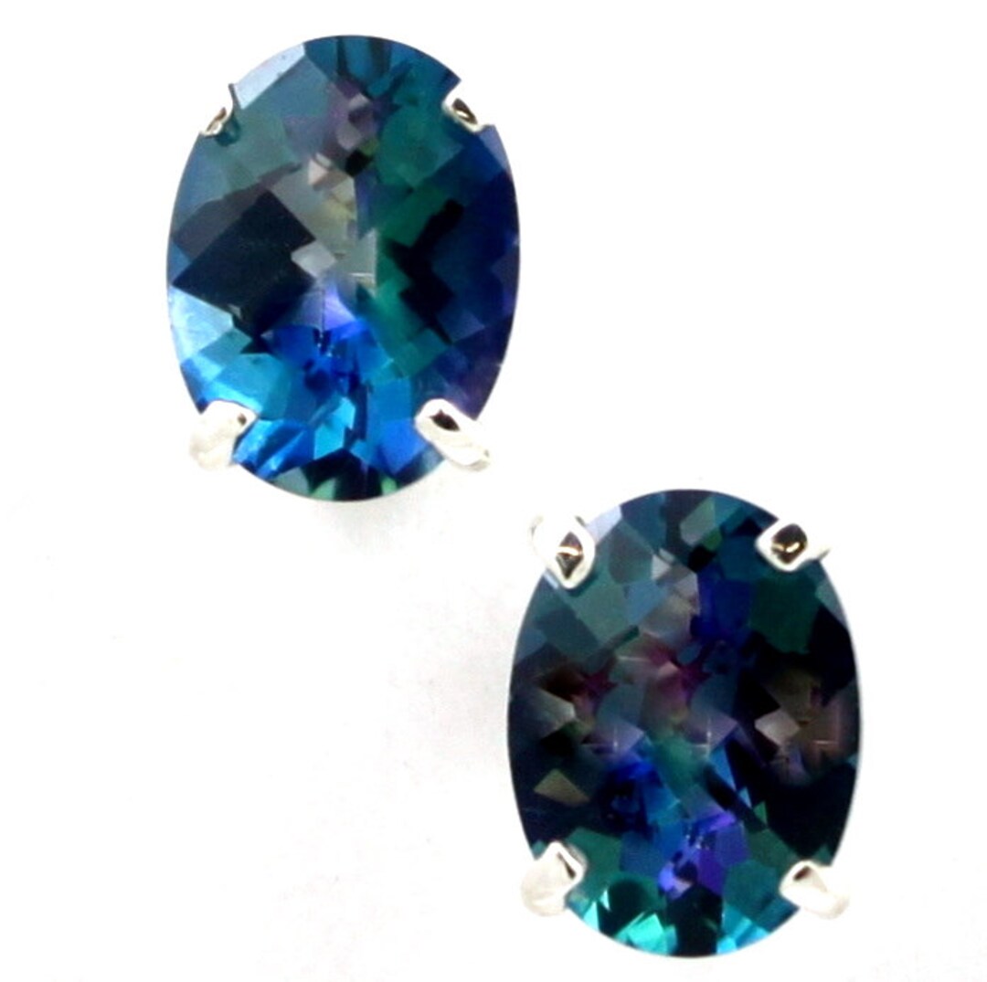 Neptune Garden Topaz, 925 Sterling Silver Post Earrings, SE002 Etsy