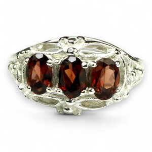 Mozambique Garnet, 925 Sterling Silver Ladies Ring, SR163