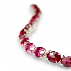 Ruby Sterling Silver Bracelet SB002