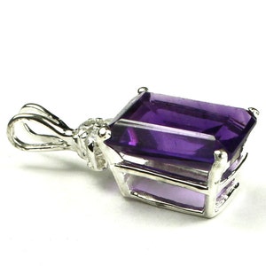 Amethyst, Sterling Silver Pendant, SP042 image 3