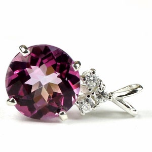 Pure Pink Topaz, 925 Sterling Silver Pendant, SP087