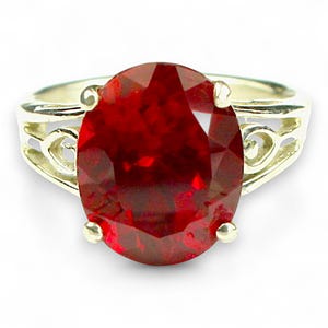 Ruby, 925 Sterling Silver Ring, SR139