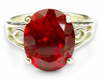 Ruby, 925 Sterling Silver Ring, SR139