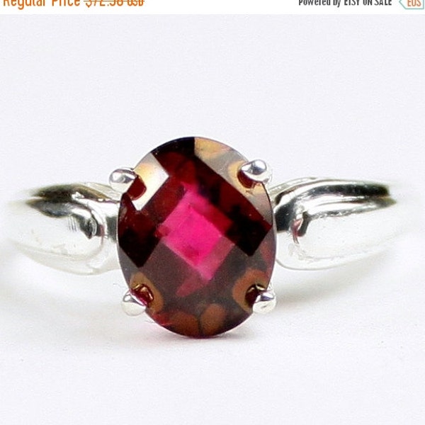 Crimson fire Topaz, 925 Sterling Silver Ring, SR058