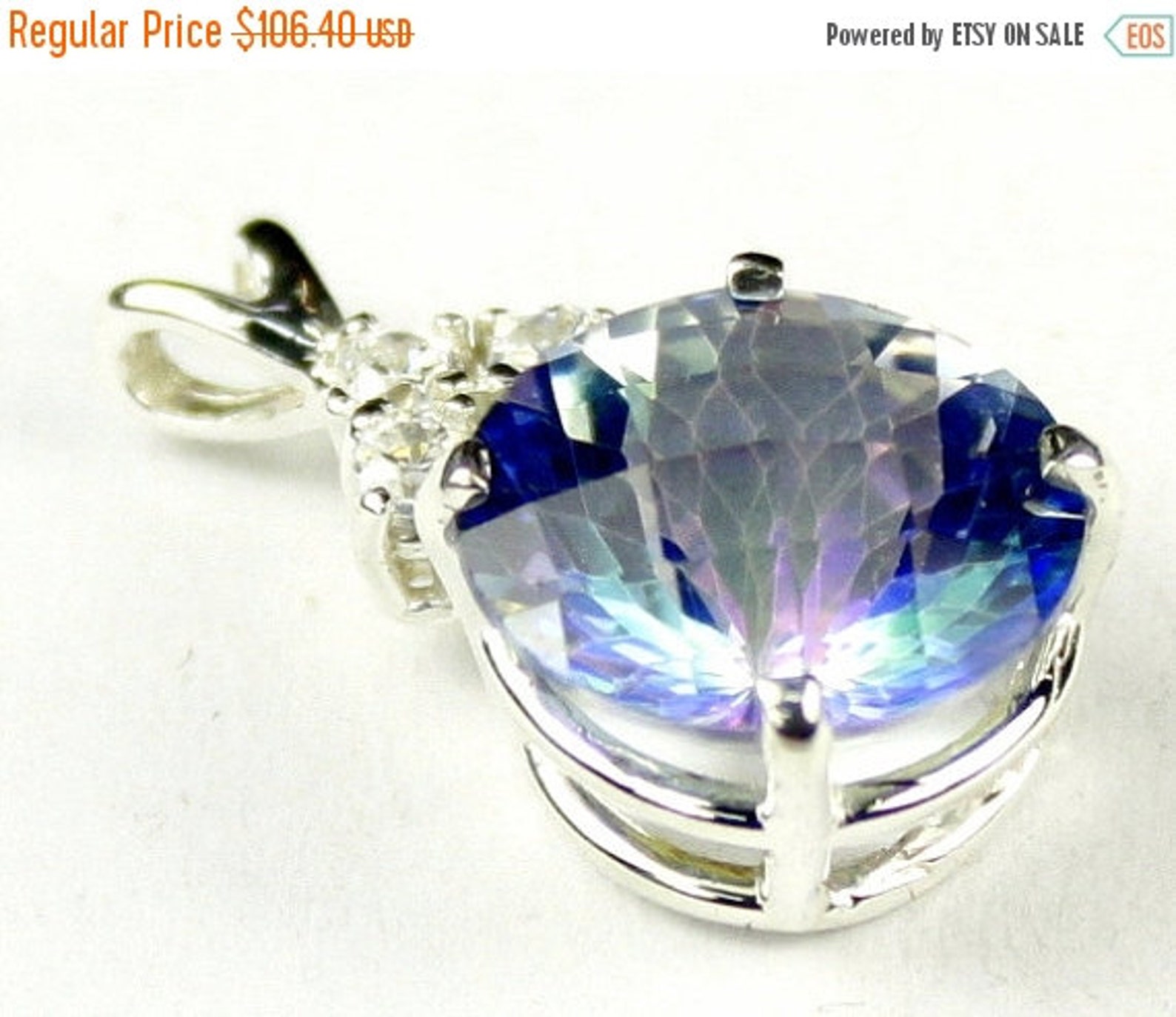 Neptune Garden Topaz 925 Sterling Silver Pendant SP087 Etsy