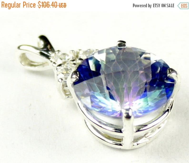 Neptune Garden Topaz 925 Sterling Silver Pendant SP087 Etsy