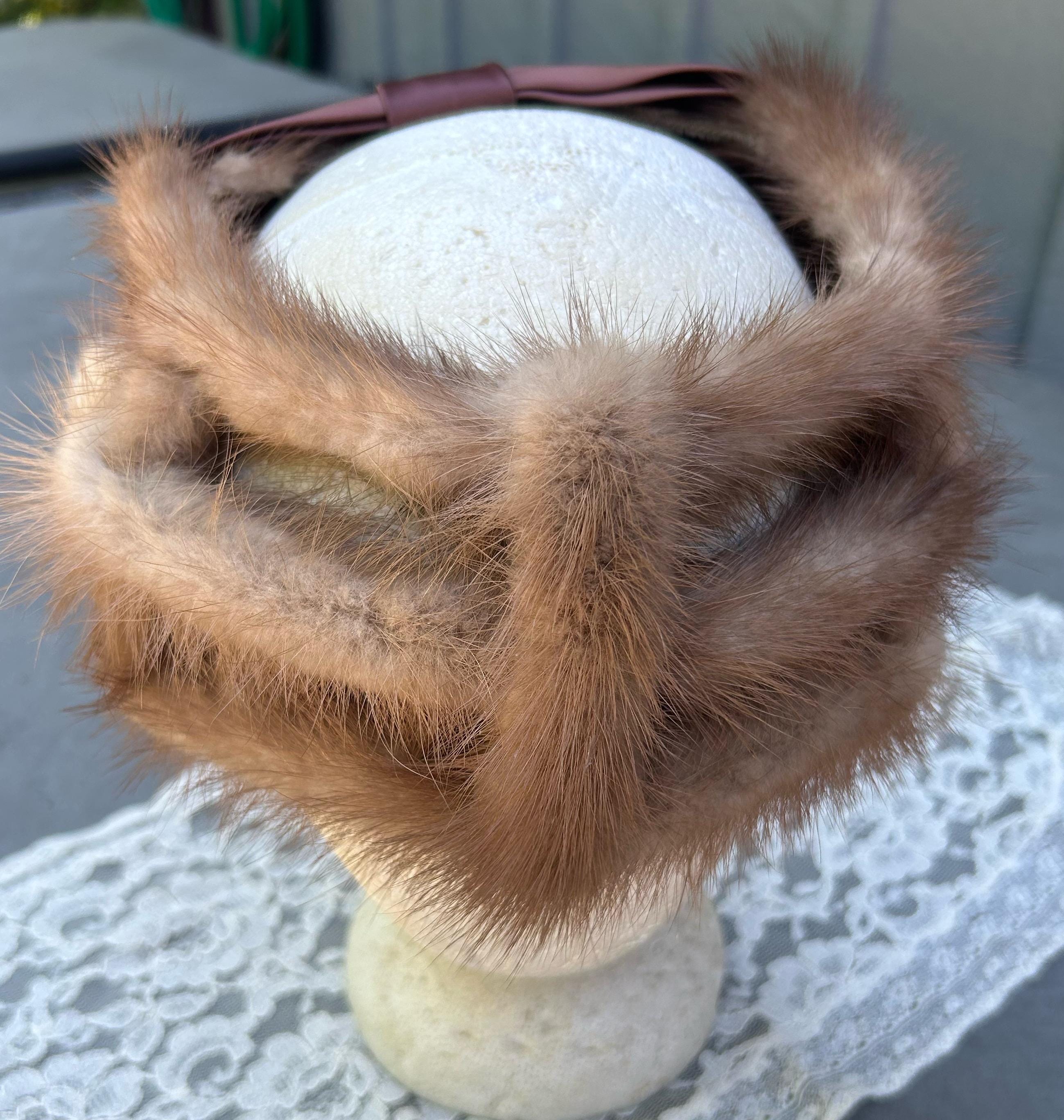 Vintage Mink‎ Headband with Mauve/Brown Satin Lattice/Cage Design Church Plays Amazon.com: Motique Accessories Brown 1 Inch Satin Hard  main image 2