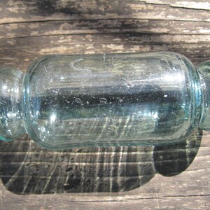 5.75"-6" Japanese Glass Float, ROLLER, Antique,Nautical, Beach Decor, Home and Garden, Beach Cottage Decor, Sea, Ocean, Glass Float