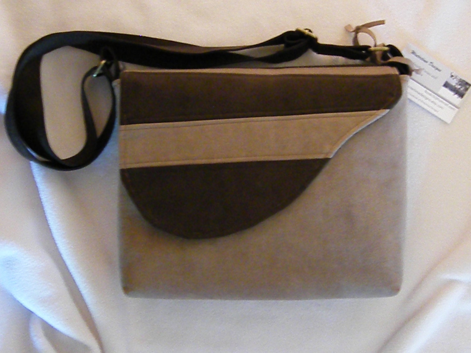 tan suede purse