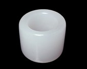 Free Delivery Natural AAA white jadeite jade charm luck saddle ring Custom us 9-13